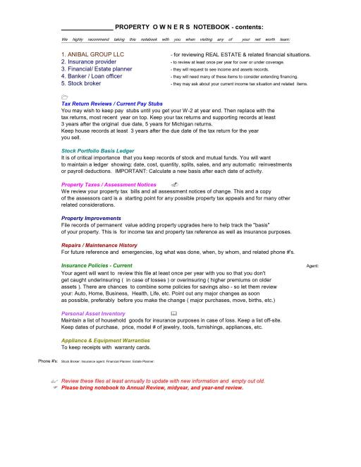 property-owners-notebook-cover-insert_anibal-group-llc-realtynetworth-thenetworthlife-alloverusa-networthbasics